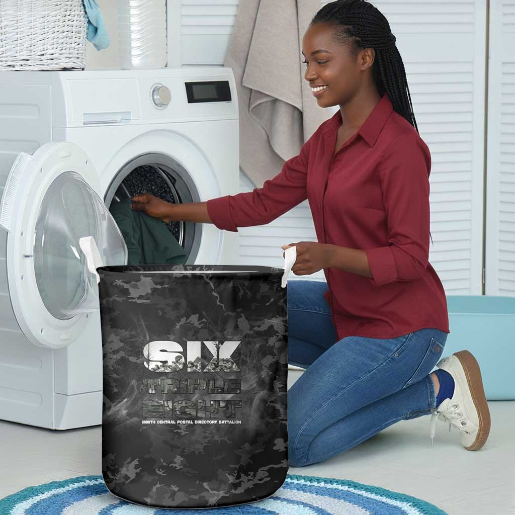 African American Heroes Laundry Basket Six Triple Eight - Camo Style