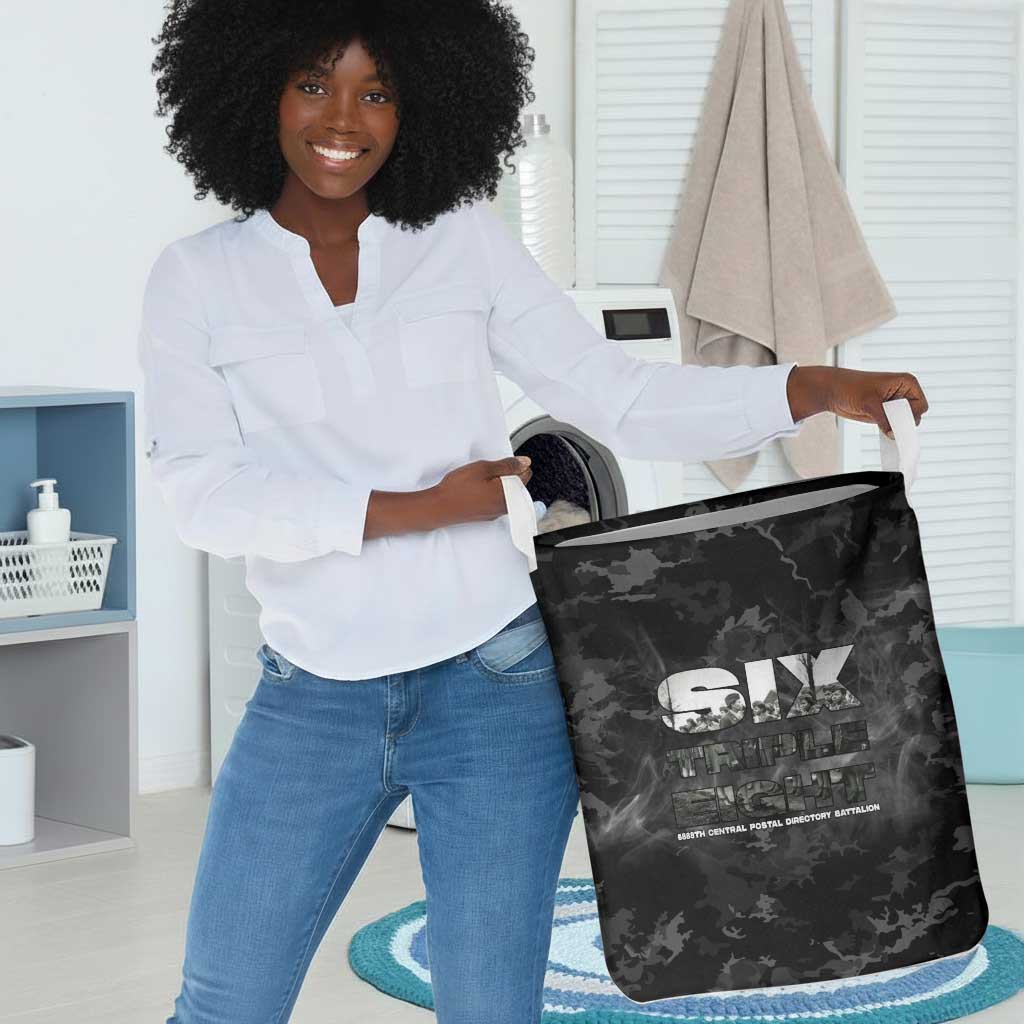 African American Heroes Laundry Basket Six Triple Eight - Camo Style