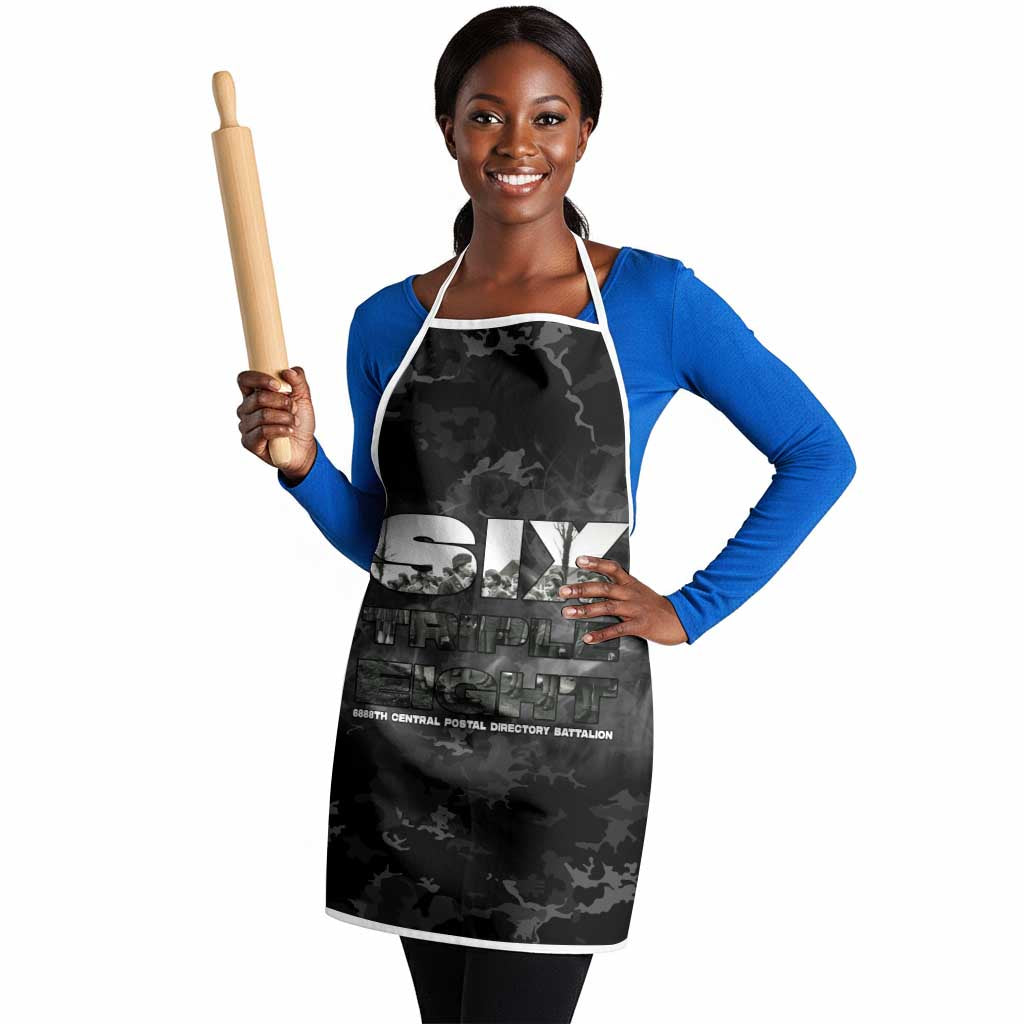 African American Heroes Apron Six Triple Eight - Camo Style