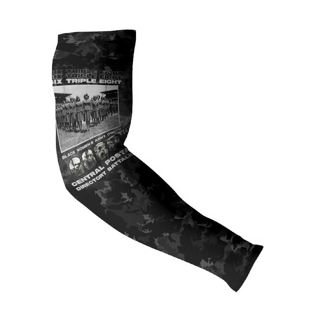 African American Heroes Arm Sleeves Six Triple Eight - Camo Style