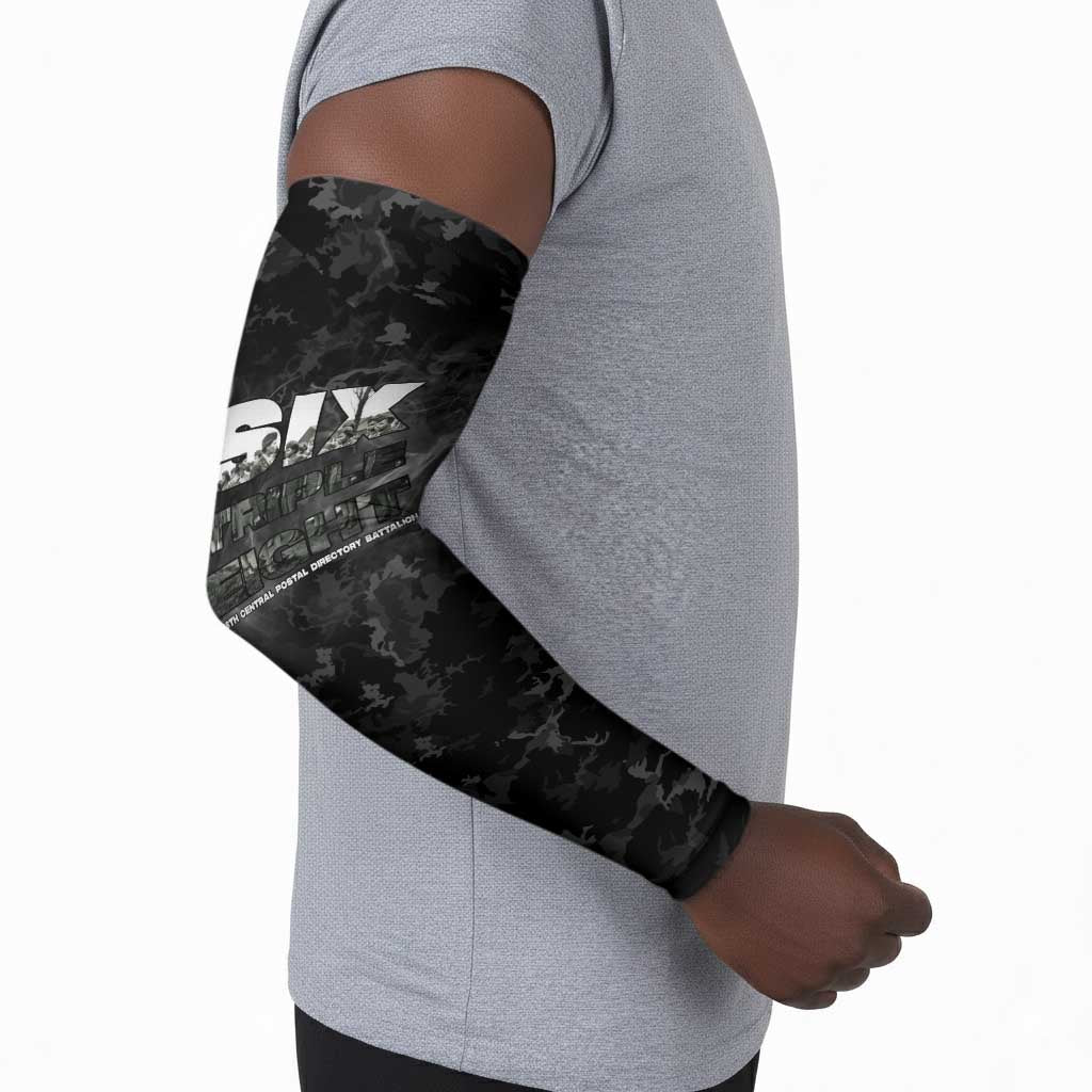 African American Heroes Arm Sleeves Six Triple Eight - Camo Style