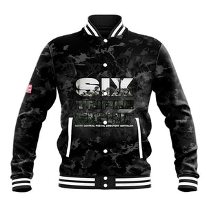 African American Heroes Baseball Jacket Six Triple Eight - Camo Style