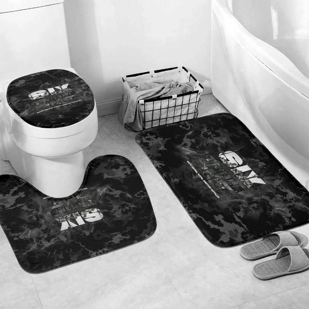 African American Heroes Bathroom Set Six Triple Eight - Camo Style