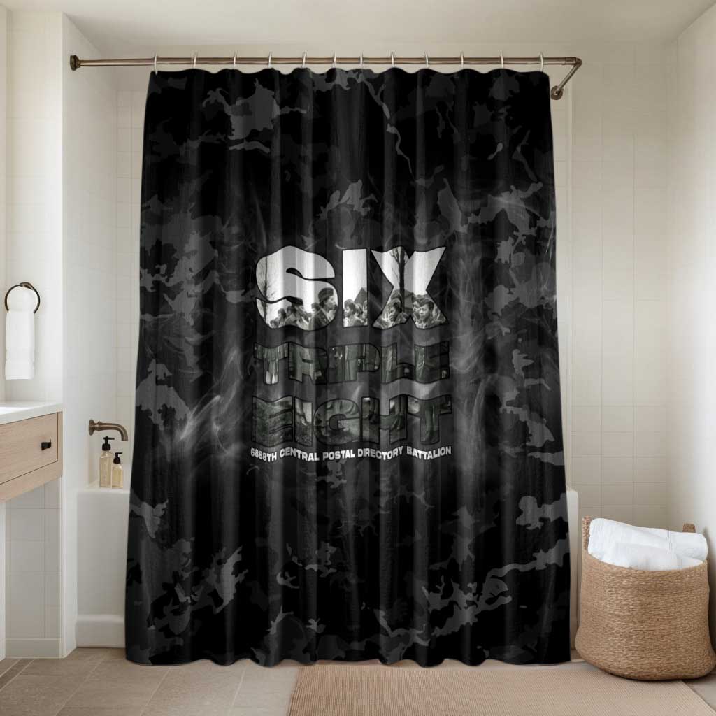 African American Heroes Bathroom Set Six Triple Eight - Camo Style