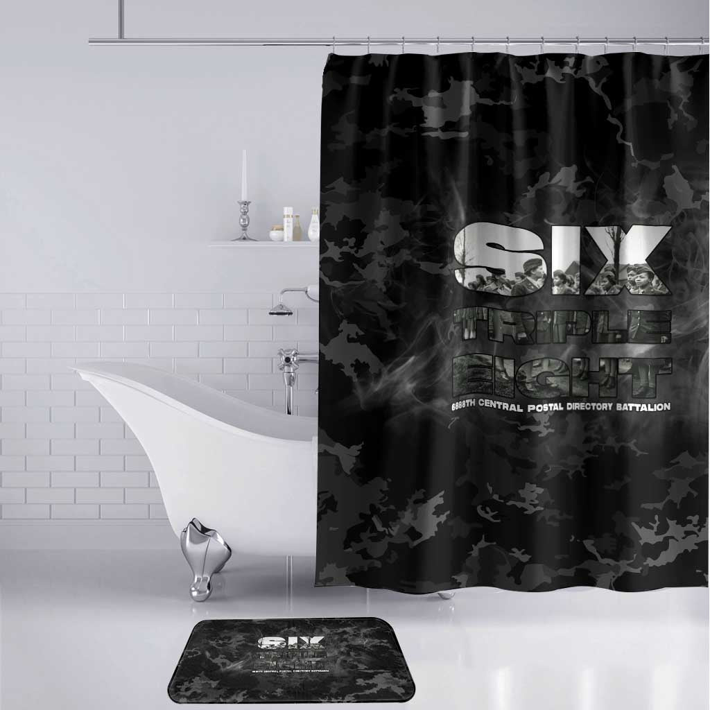 African American Heroes Bathroom Set Six Triple Eight - Camo Style