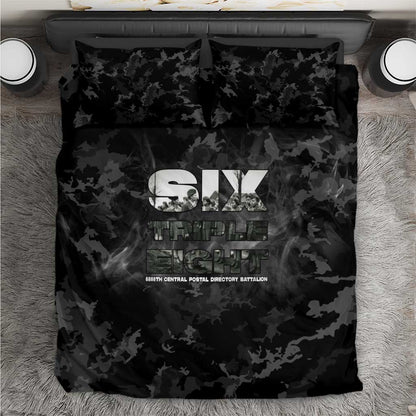 African American Heroes Bedding Set Six Triple Eight - Camo Style