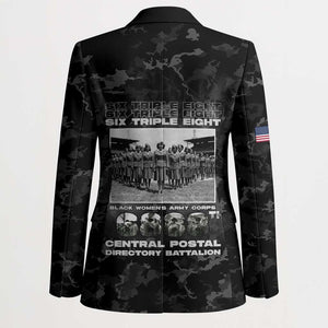 African American Heroes Blazer Six Triple Eight - Camo Style