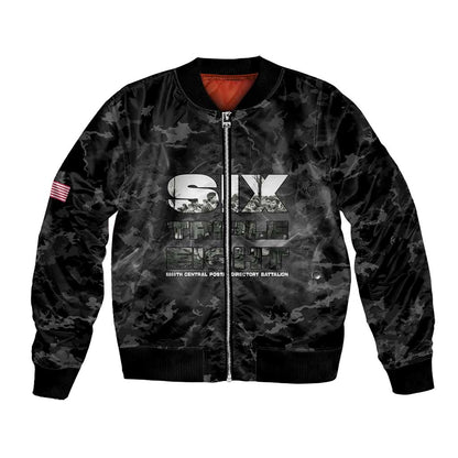 African American Heroes Bomber Jacket Six Triple Eight - Camo Style