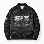 African American Heroes Bomber Puffer Jacket Six Triple Eight - Camo Style