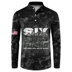 African American Heroes Button Sweatshirt Six Triple Eight - Camo Style