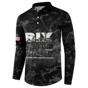 African American Heroes Button Sweatshirt Six Triple Eight - Camo Style