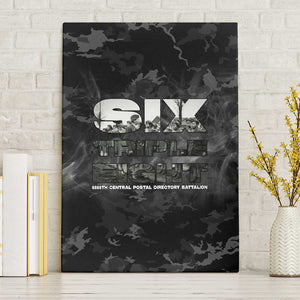 African American Heroes Canvas Wall Art Six Triple Eight - Camo Style