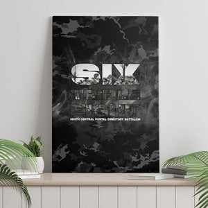 African American Heroes Canvas Wall Art Six Triple Eight - Camo Style