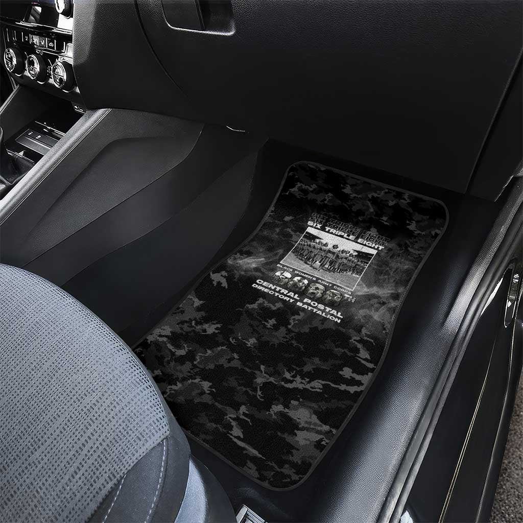 African American Heroes Car Mats Six Triple Eight - Camo Style