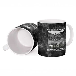 African American Heroes Ceramic Mug Six Triple Eight - Camo Style