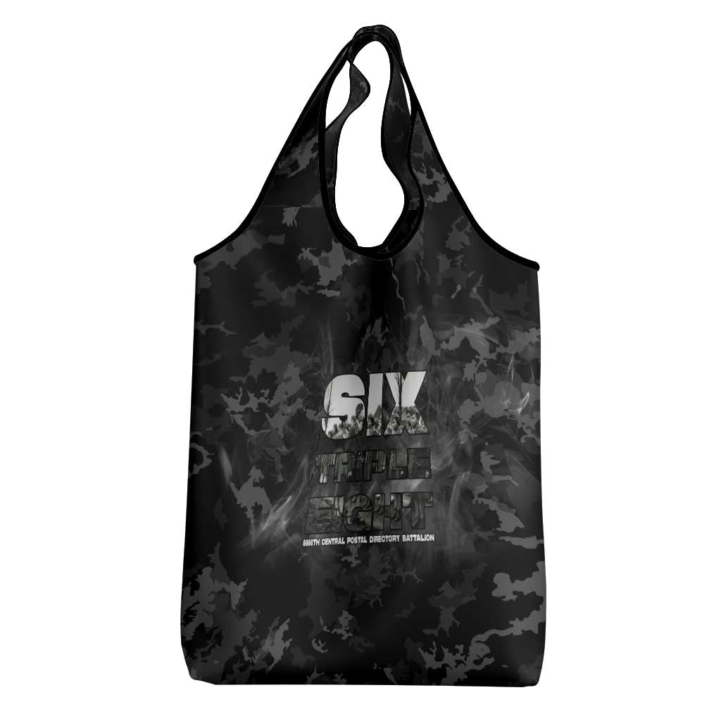 African American Heroes Grocery Bag Six Triple Eight - Camo Style