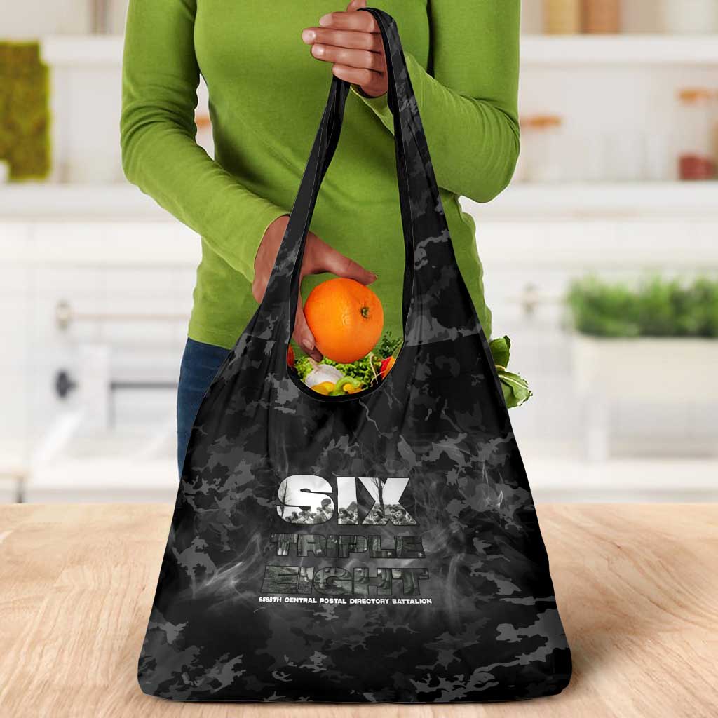 African American Heroes Grocery Bag Six Triple Eight - Camo Style