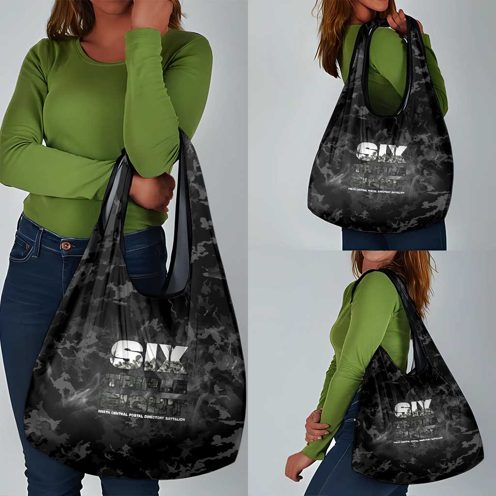African American Heroes Grocery Bag Six Triple Eight - Camo Style