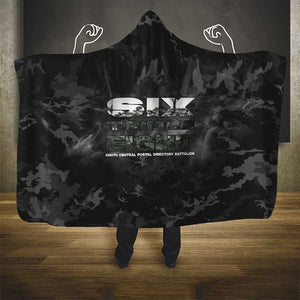 African American Heroes Hooded Blanket Six Triple Eight - Camo Style