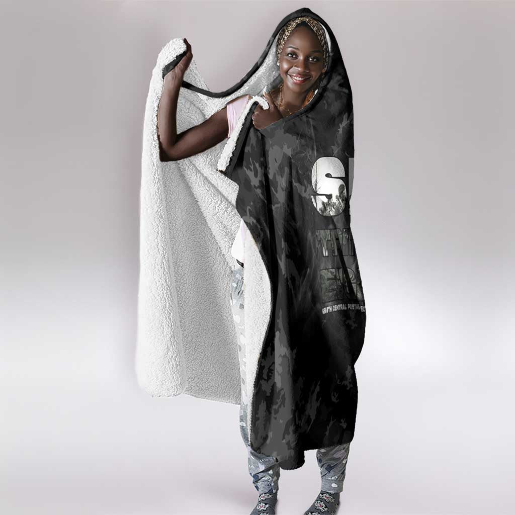 African American Heroes Hooded Blanket Six Triple Eight - Camo Style