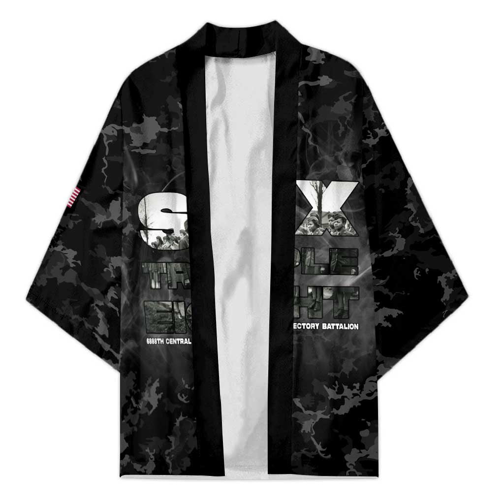 African American Heroes Kimono Six Triple Eight - Camo Style