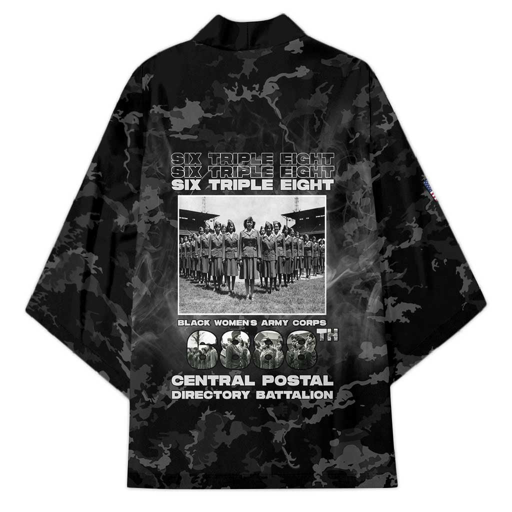 African American Heroes Kimono Six Triple Eight - Camo Style