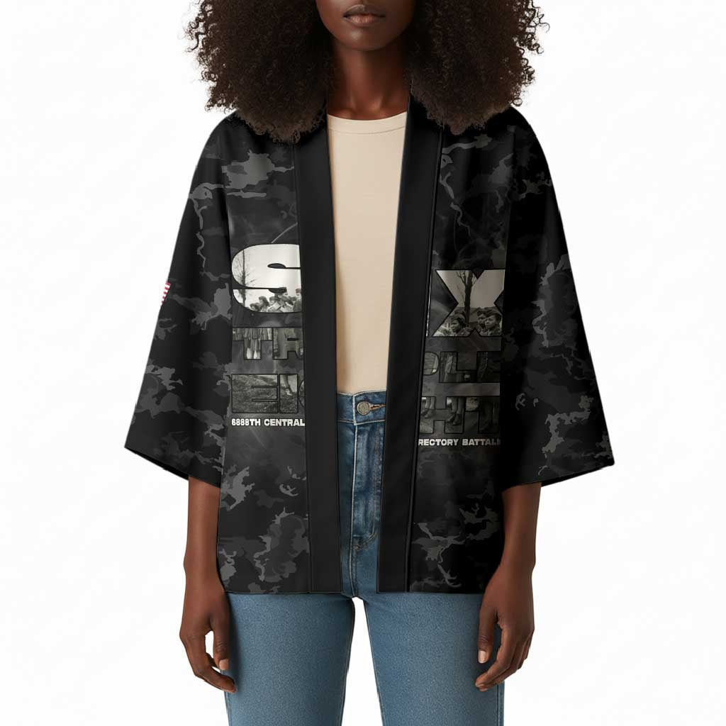 African American Heroes Kimono Six Triple Eight - Camo Style