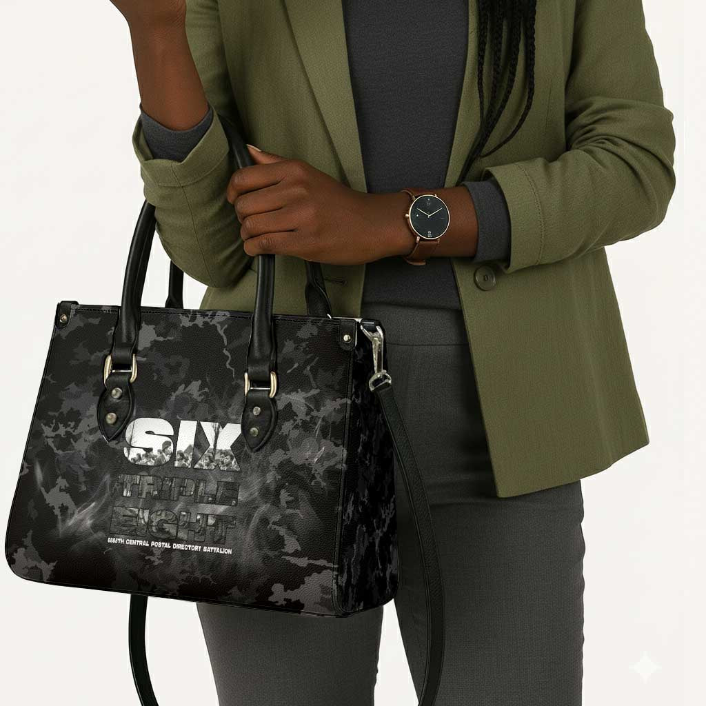 African American Heroes Leather Bag Six Triple Eight - Camo Style