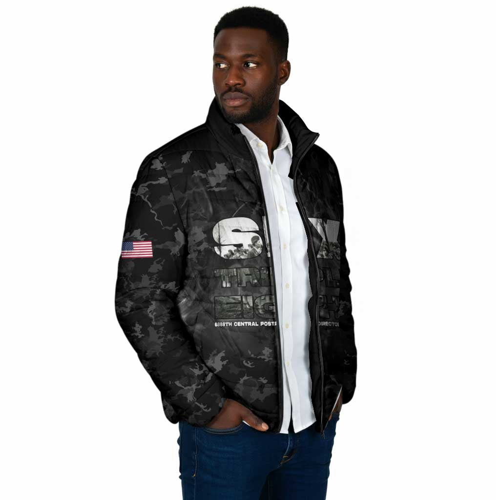 African American Heroes Padded Jacket Six Triple Eight - Camo Style