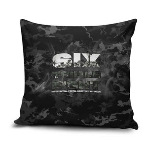 African American Heroes Pillow Cover Six Triple Eight - Camo Style