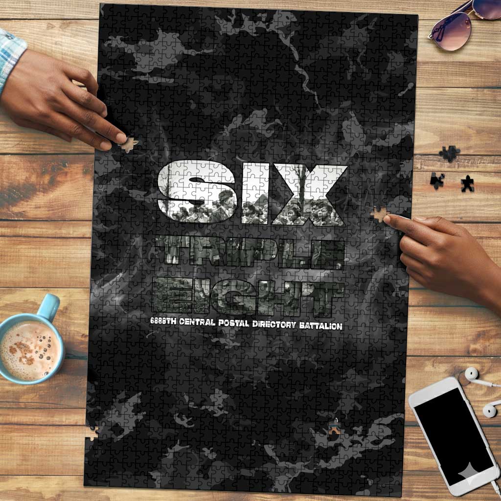 African American Heroes Puzzle Six Triple Eight - Camo Style