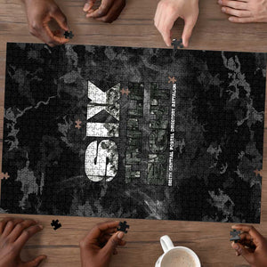 African American Heroes Puzzle Six Triple Eight - Camo Style