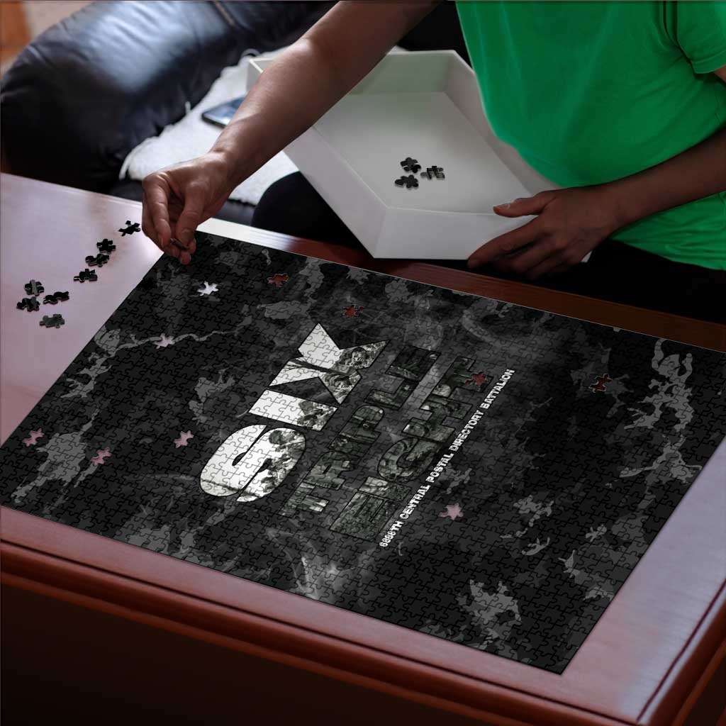 African American Heroes Puzzle Six Triple Eight - Camo Style