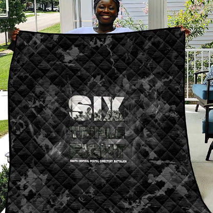 African American Heroes Quilt Six Triple Eight - Camo Style