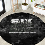 African American Heroes Round Carpet Six Triple Eight - Camo Style