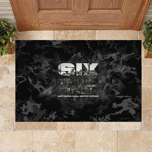 African American Heroes Rubber Doormat Six Triple Eight - Camo Style