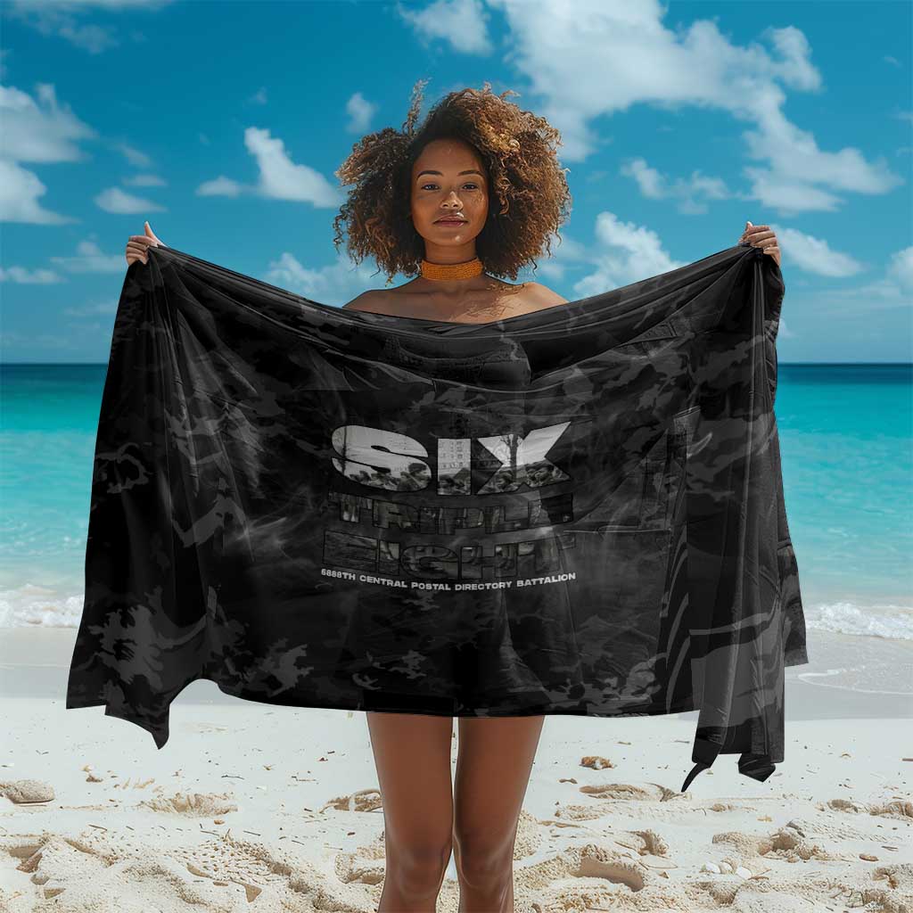 African American Heroes Sarong Six Triple Eight - Camo Style