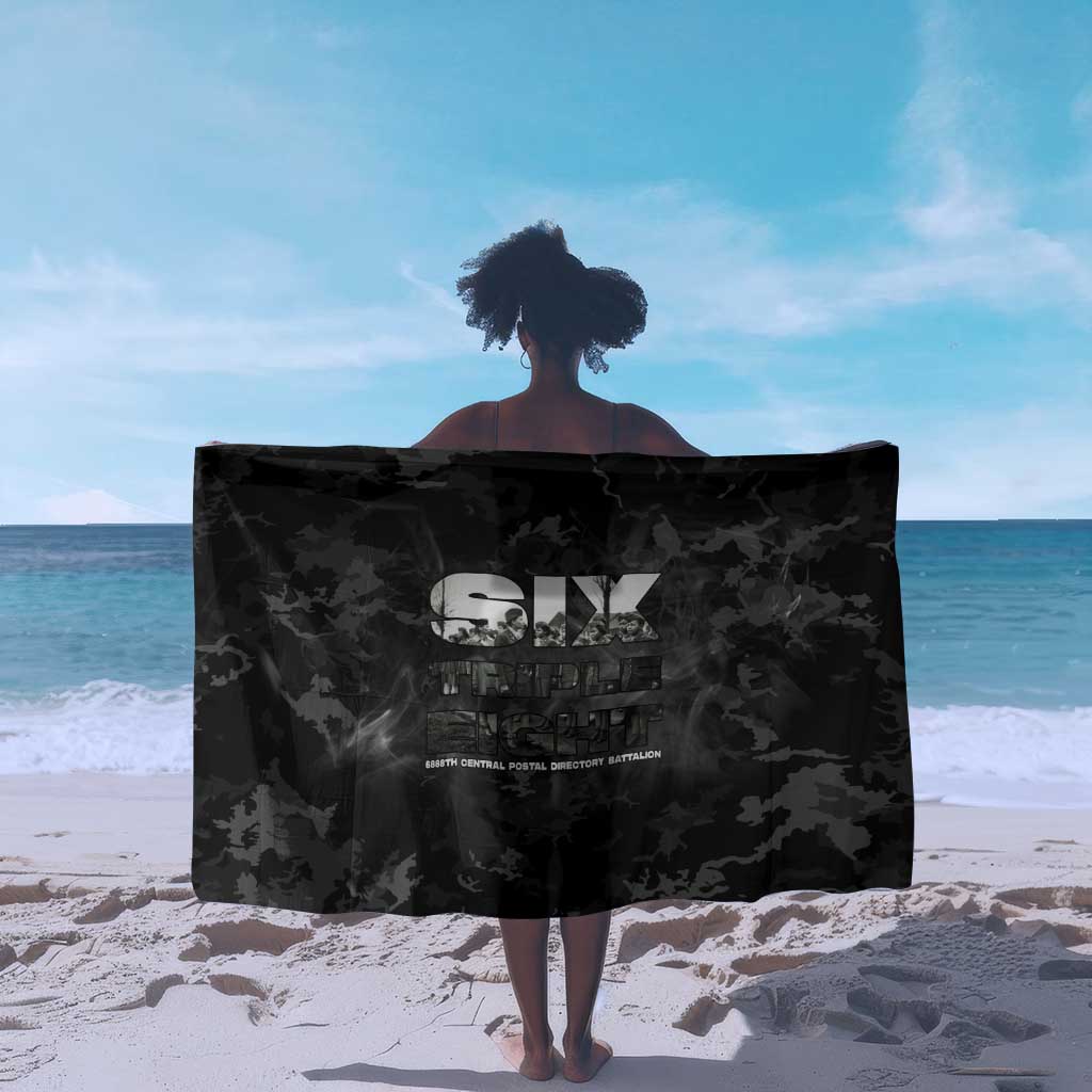 African American Heroes Sarong Six Triple Eight - Camo Style