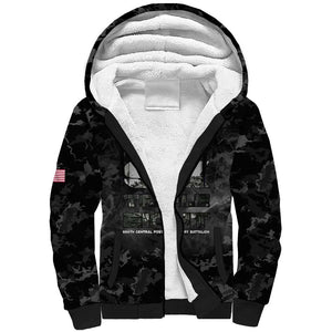 African American Heroes Sherpa Hoodie Six Triple Eight - Camo Style