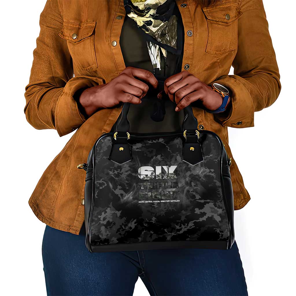 African American Heroes Shoulder Handbag Six Triple Eight - Camo Style
