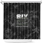 African American Heroes Shower Curtain Six Triple Eight - Camo Style