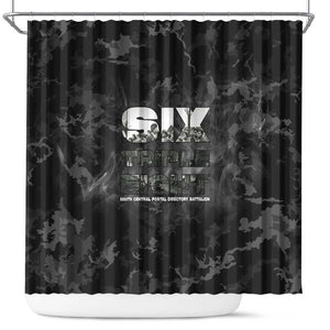 African American Heroes Shower Curtain Six Triple Eight - Camo Style