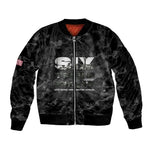 African American Heroes Sleeve Zip Bomber Jacket Six Triple Eight - Camo Style