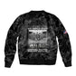 African American Heroes Sleeve Zip Bomber Jacket Six Triple Eight - Camo Style