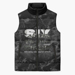 African American Heroes Sleeveless Puffer Jacket Six Triple Eight - Camo Style