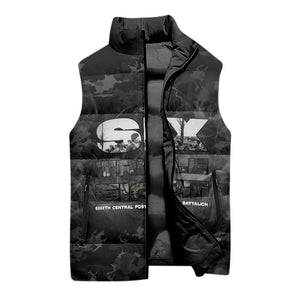 African American Heroes Sleeveless Puffer Jacket Six Triple Eight - Camo Style