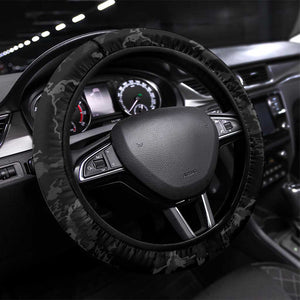 African American Heroes Steering Wheel Cover Six Triple Eight - Camo Style