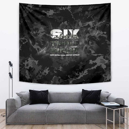 African American Heroes Tapestry Six Triple Eight - Camo Style
