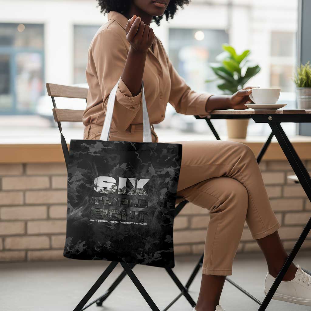 African American Heroes Tote Bag Six Triple Eight - Camo Style