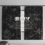 African American Heroes Window Curtain Six Triple Eight - Camo Style